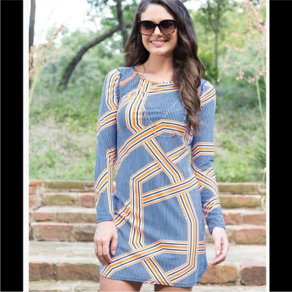 Cabana Life Orange Drive Shift Shoulder Dress XL UPF 50